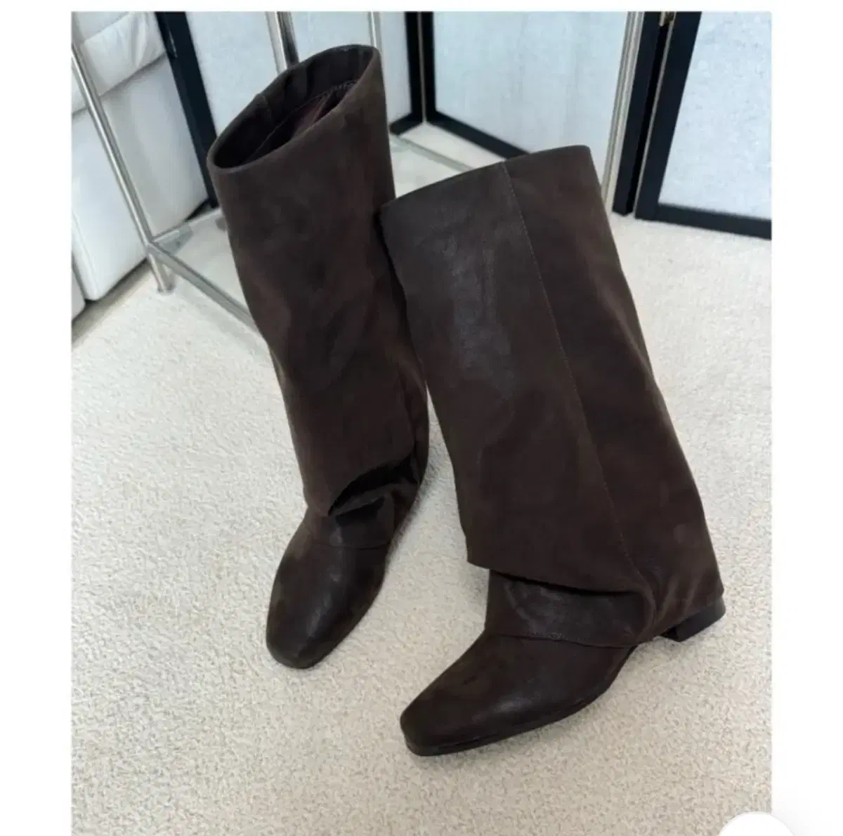 靴 archive whoop de doo layered boots y2k archive whoop de doo